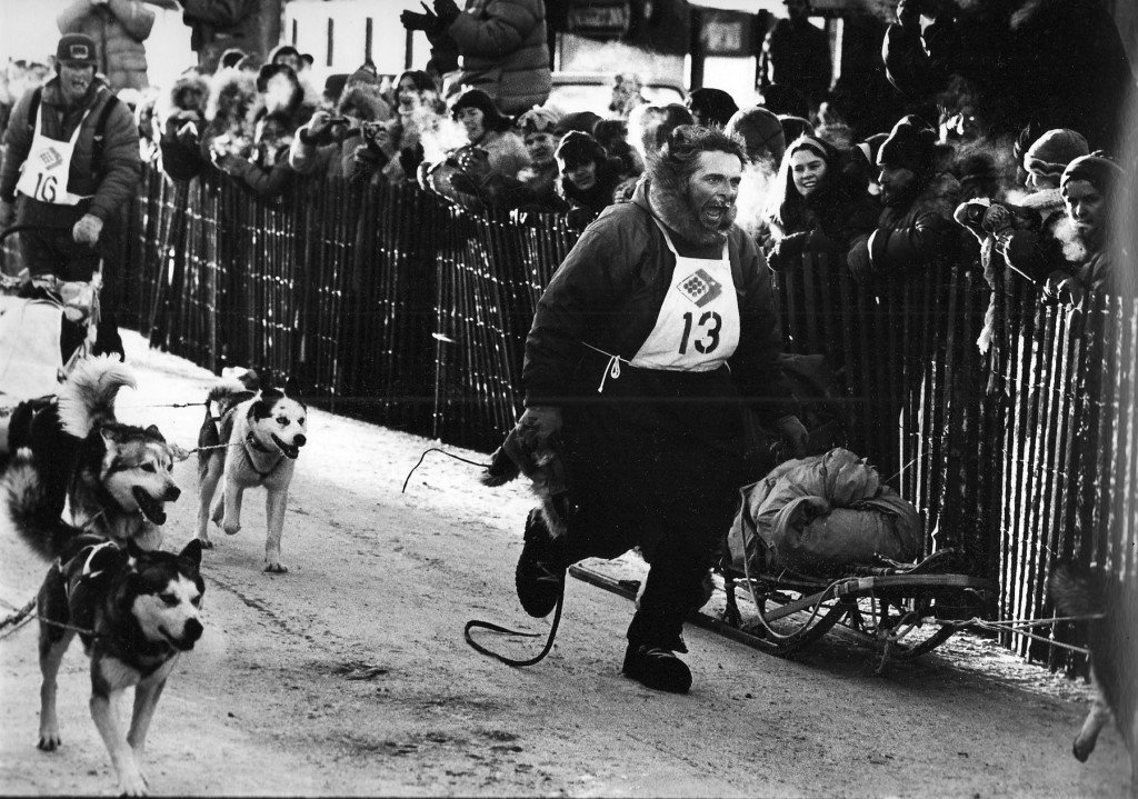 Iditarod - 1049 mile race Dick Mackey in finish | Alaskafoto - Alaska Photography & Alaska Aviation